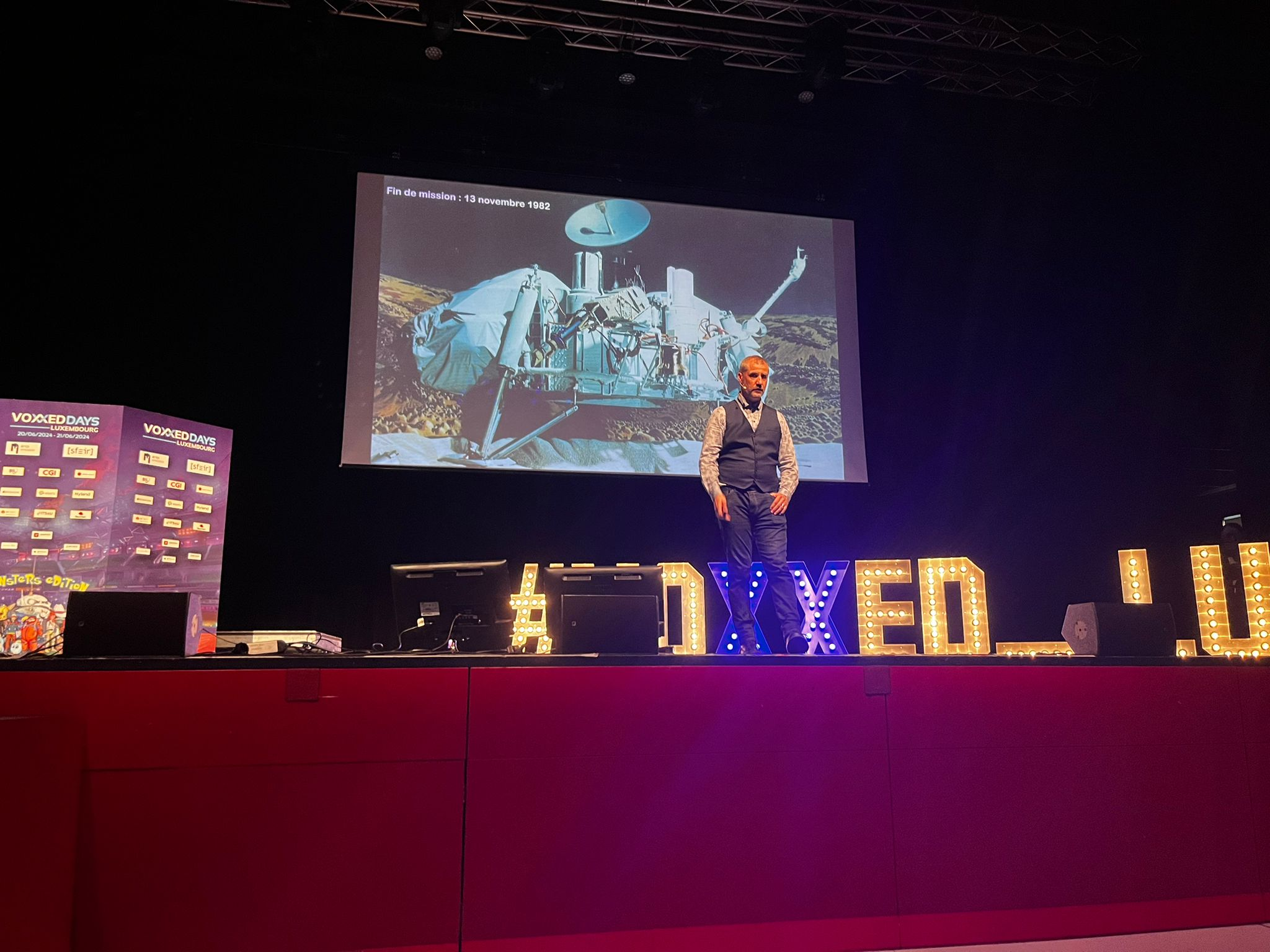 Astropierre pendant sa conférence